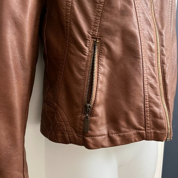 *2x HP* Alfani Faux Leather Moto Jacket SP - Picture 6 of 11